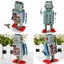 Tin Windup, Clockwork Retro Styled Tin Robot Carousel 6