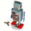 Tin Windup, Clockwork Retro Styled Tin Robot Carousel 8