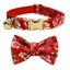 ANYWAGS Cat Collar Floral Red Bow Large with Safety Buckle, Bell, and Durable... Carousel 1