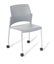Eden Spring 4-Leg on Castors Chrome Community Chair, Stacking Chair Carousel 1