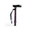 Folding T Handle Cane - Red Hat Pattern Lightweight Walking Stick Carousel 3