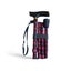 Folding T Handle Cane - Red Hat Pattern Lightweight Walking Stick Carousel 2