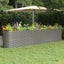 NZ LOCAL STOCK-Garden Planter Powder-coated Steel 332x40x68 Cm Grey Tonkbk Carousel 1