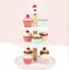 Charming Wooden 3-Layer Cupcake Tower Free Shipping | Local Stock Carousel 6