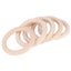 20Pcs Wood Baby Natural Teething Rings DIY(65mm ) Carousel 4