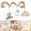 crib rattle toys baby toys 1Pc Infant Baby Spiral Activity Crib Bed Stroller Carousel 4