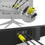 Foldable TV Sound Bar Built-in Subwoofer,Bluetooth 5.1 Wireless Speaker Soundbar Carousel 6