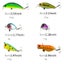 30 PCS Minnow Fishing Lure Set 6 Models Fishing Tackle Plastic Hard Body Bait Carousel 4