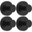 4Pcs Suction Cup Hooks Holds up to 15lbs, Durable Shower Suction Hanger (Black) Carousel 1