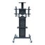 32-80" TV Cart - Hold up To 80 KG Video Conference Mobile Trolley Stand System Carousel 3
