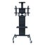 32-80" TV Cart - Hold up To 80 KG Video Conference Mobile Trolley Stand System Carousel 4