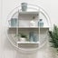 Kanada Round Shelf in White Carousel 1