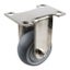 Easyroll 75mm Fixed Plate Mount G7 Castor-Grey Rubber 80kg-Each Carousel 1