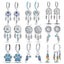 925 Sterling Silver Dream Catcher Earrings For Women Exquisite Coloured Zirco... Carousel 2