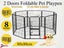 Heavy Duty Temporary Fence 640cm Double Door Carousel 3