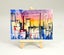 ZipArt incl.5 Prints A6 of my Original Unique Encaustic Artwork + one Easel Set1 Carousel 9