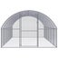 Outdoor Chicken Coop 3x6x2 m Galvanised Steel Tbkpalp Carousel 7