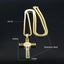 (18K Gold Filled) Saint Benedict Crystal Pendant Necklace NSS13ZX-8 Carousel 9