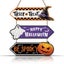 Halloween Signs Decorations,Trick or Treat Wall Hanging Door Sign,Porch Outdoor Carousel 1