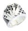 Lucky Number Royal Flush Solid Sterling Silver 925 Card Ring Carousel 1