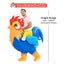 150-190cm Halloween Inflatable Rooster Costume Funny Cosplay Blow up Battery POW Carousel 3