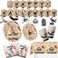 73 PCS Halloween Party Tableware Kit Disposable Paper Plates and Napkins with Pu Carousel 3