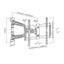 Brateck Full Motion TV Bracket 37-70" - Black (LPA31-463) Carousel 2