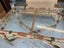 A Vintage Carnival Cane Glass Topped Dining Table Carousel 16