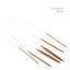 18Pcs Circular Knitting Needles Bamboo Crochet Hooks 80cm - NEW Carousel 7