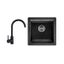 Black Sink Kitchen Tap set Gooseneck Spout Carousel 1