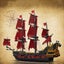 Queen Anne's Revenge Pirate Ship - 3139 pieces - MouldKing: Space Carousel 3