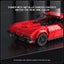Corvette Supercar - Red - Race Car- 332p - MouldKing Carousel 5