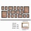 18Pcs Natural Wood Picture Frames For Wall Hanging Classics Wall Art Carousel 1