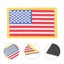 4 Pcs American Flag Stickers Kids Clothing Patch Adhesive Cloth Patches Decorat Carousel 3