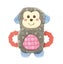 Snuggle Friends Dog Toy Puppy Toy Monkey Carousel 1