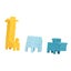 silicone teether 3pcs Baby Soft Cute Animal Shaped Block Teether Silicone Carousel 3