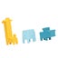 silicone teether 3pcs Baby Soft Cute Animal Shaped Block Teether Silicone Carousel 4