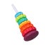 baby stacking wheel spinning toy Spin Stack Toy Plastic Colorful Educational Carousel 3