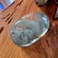 Vintage quartz crystal hand carved green pyramid inclusion Buddha healing stone Carousel 3