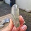 Vintage quartz crystal hand carved green pyramid inclusion Buddha healing stone Carousel 7
