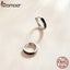 New Trendy 925 Sterling Silver Simple Klein Blue Ear Buckles for Women Carousel 3