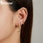 1PCS 925 Sterling Silver Gold-Plated Earrings Exquisite Ear Clip for Women Carousel 4