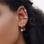 1PCS 925 Sterling Silver Gold-Plated Earrings Exquisite Ear Clip for Women Carousel 5