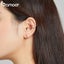 1PCS 925 Sterling Silver Gold-Plated Earrings Exquisite Ear Clip for Women Carousel 6