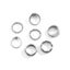 7Pcs/Set Goth Carved Heart Poker Antique Silver Color Rings for Men Carousel 5