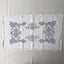 Vintage Hand Embroidered Cross Stitch Floral Doile Doily Placematt Carousel 1
