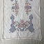 Vintage Hand Embroidered Cross Stitch Floral Doile Doily Placematt Carousel 9
