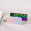 Acrylic Digital Alarm Clock Voice Control Colorful Font Night Mode Carousel 3