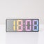 Acrylic Digital Alarm Clock Voice Control Colorful Font Night Mode Carousel 4