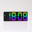 Acrylic Digital Alarm Clock Voice Control Colorful Font Night Mode Carousel 5